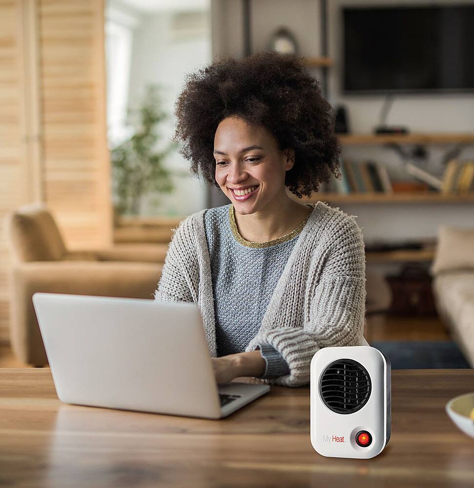 Alt View 15. Lasko - MyHeat Personal Electric Portable Space Heater - White.