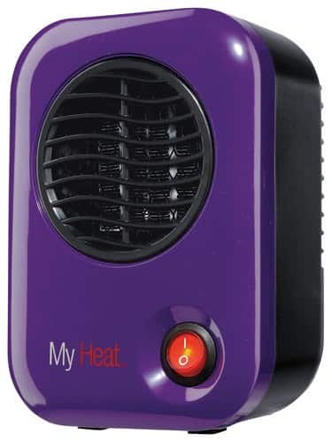 Front. Lasko - MyHeat Personal Ceramic Heater - Purple.