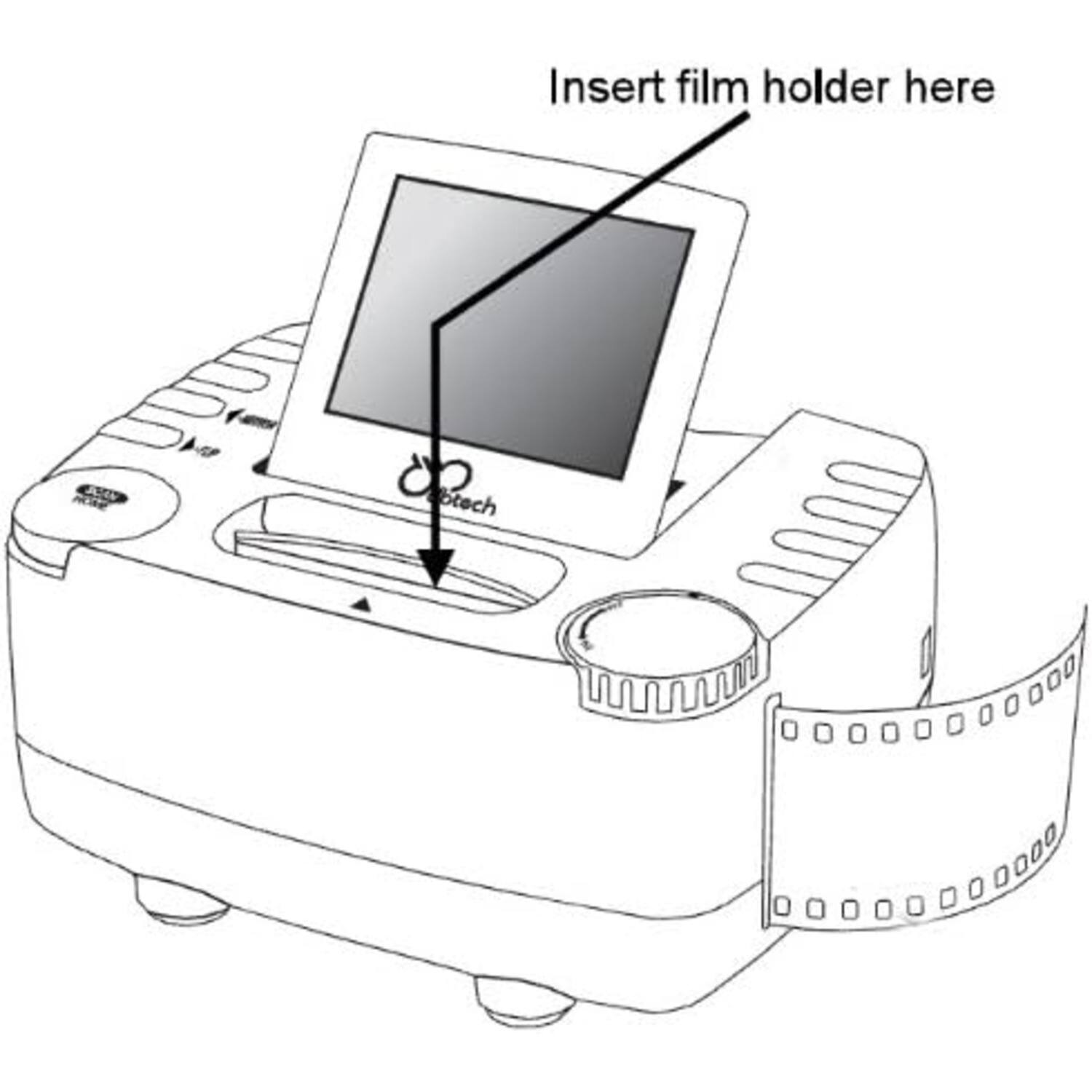Insert film holder here