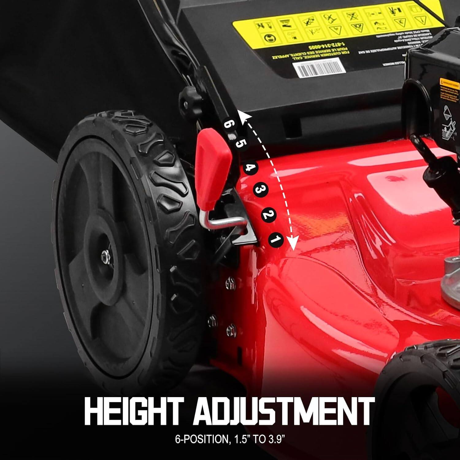 5000-PIE-ZAP WV - 3 - - m - er nmur SERVICE MGMO CALL 9 5 4 3 2 1 HEIGHT ADJUSTMENT 6-POSITION, 1.5" TO 3.9"