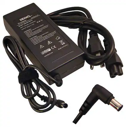 Front. DENAQ - AC Power Adapter and Charger for Select Sony Laptops - Black.