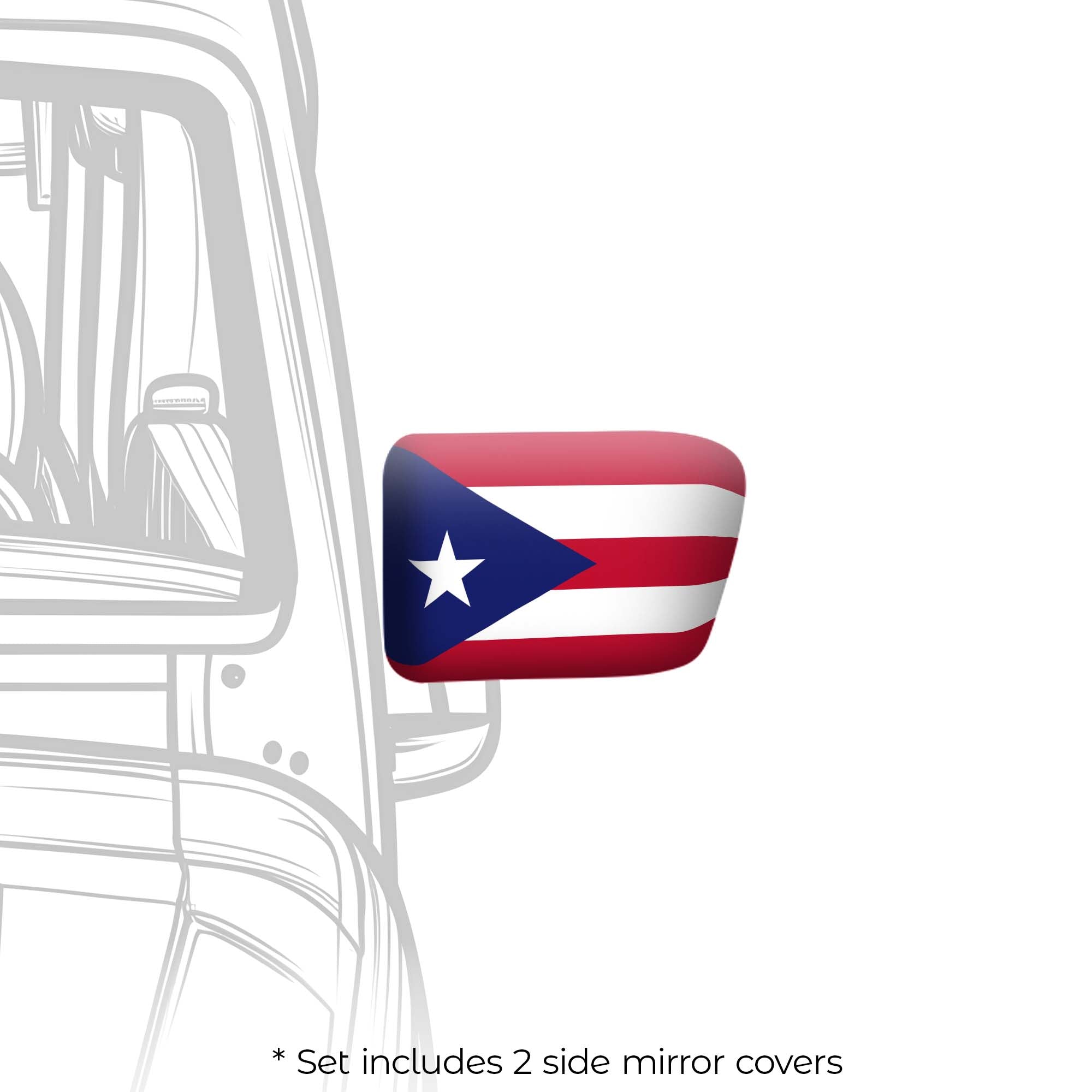 * Set includes 2 side mirror covers