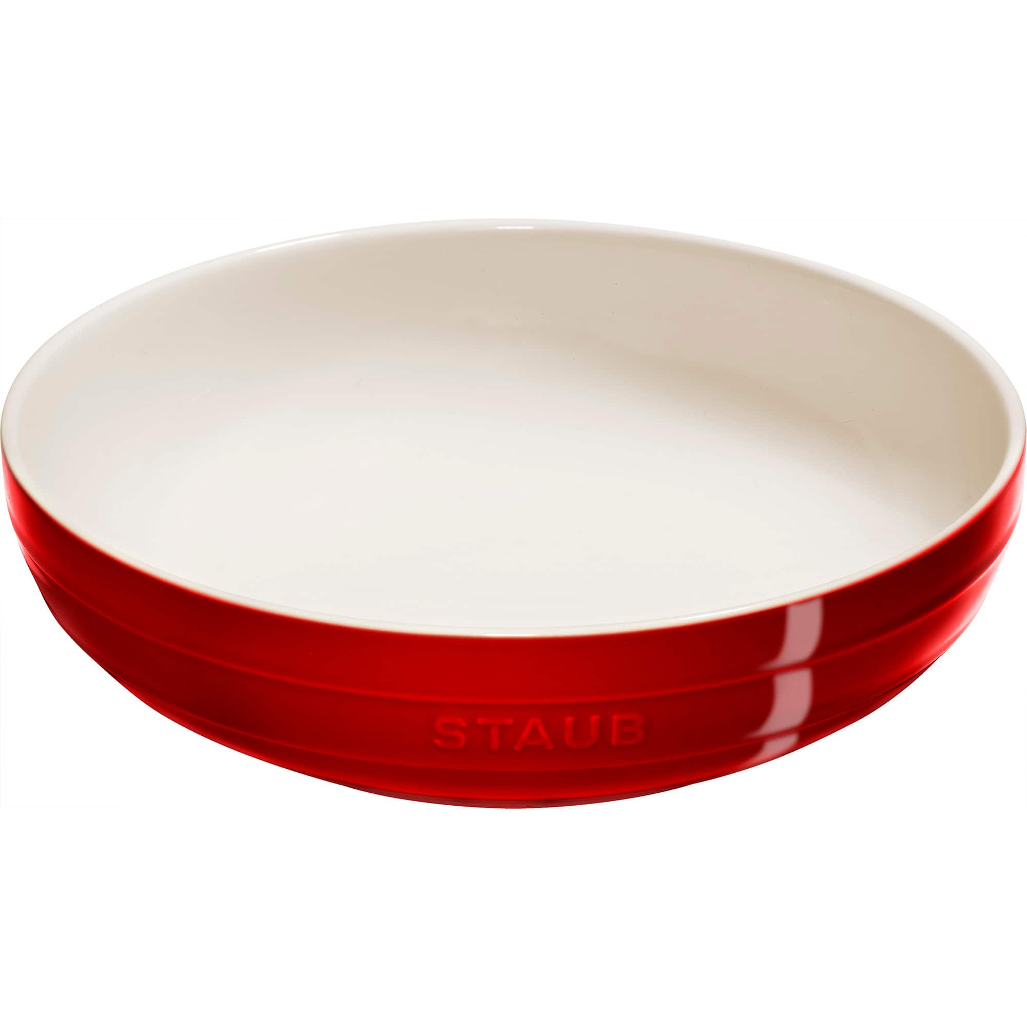 Staub - Ceramic 11.5-inch Shallow Serving Bowl - Cherry