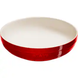Staub - Ceramic 11.5-inch Shallow Serving Bowl - Cherry