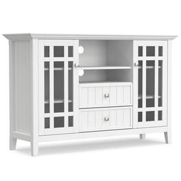 Simpli Home - Bedford Tall TV Media Stand - White