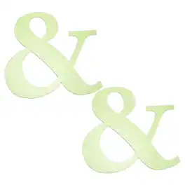 Unique Bargains - 2pcs 3D 5.9" & Shape Mirror Wall Sticker, Self-Adhesive Glow in the Dark for DIY Party Wedding Room Decoration - Green