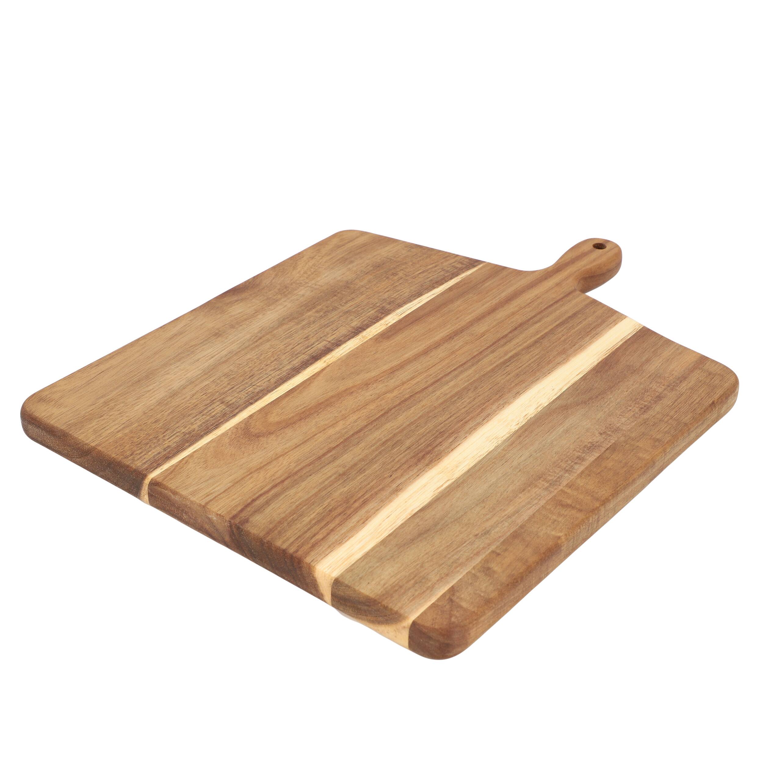 Alt View 6. MegaChef - MegaChef 13 Inch Acacia Wood Square Serving Board - Brown.