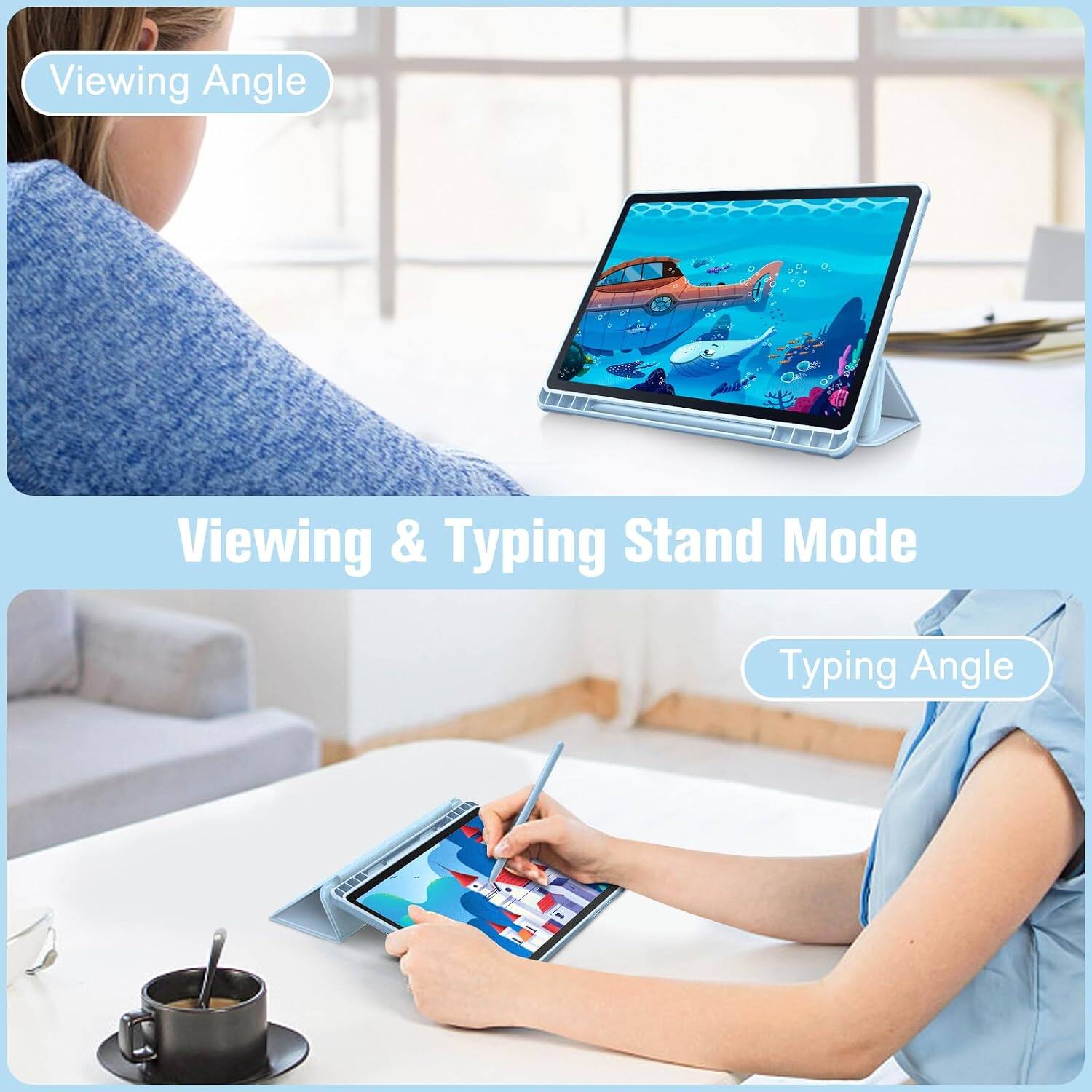 Viewing Angle  
Viewing & Typing Stand Mode  
Typing Angle
