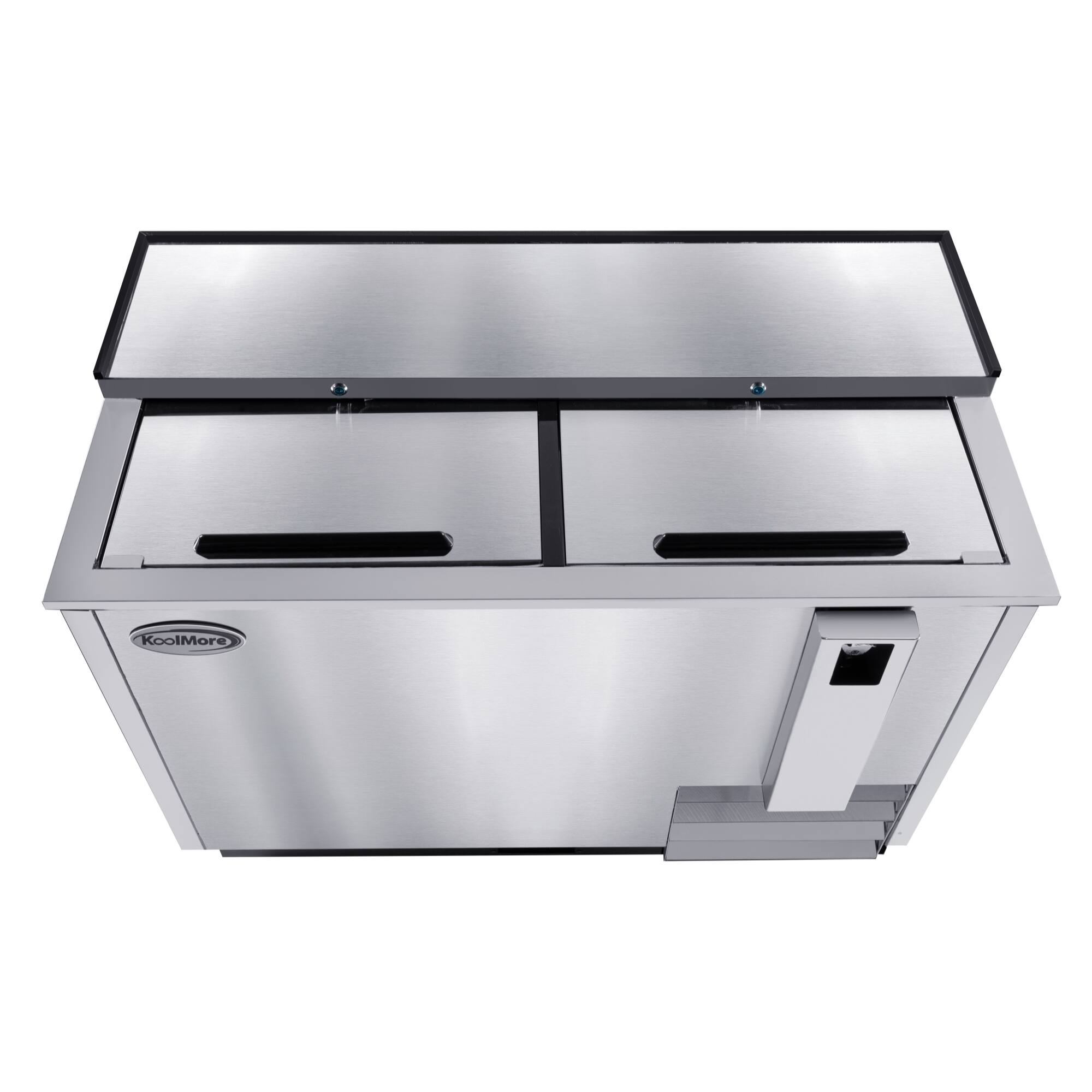 Alt View 5. Koolmore - 50 in. Commercial Bottle Cooler in Stainless-Steel with Built-In Opener, ETL Listed, 14 cu. ft. (KM-BOC50-SS) - Stainless steel.