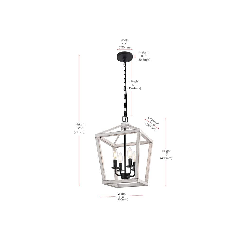 Living District - Gage 12 inch Latern Pendant in - Weathered White And Black price history on PriceWatchPro