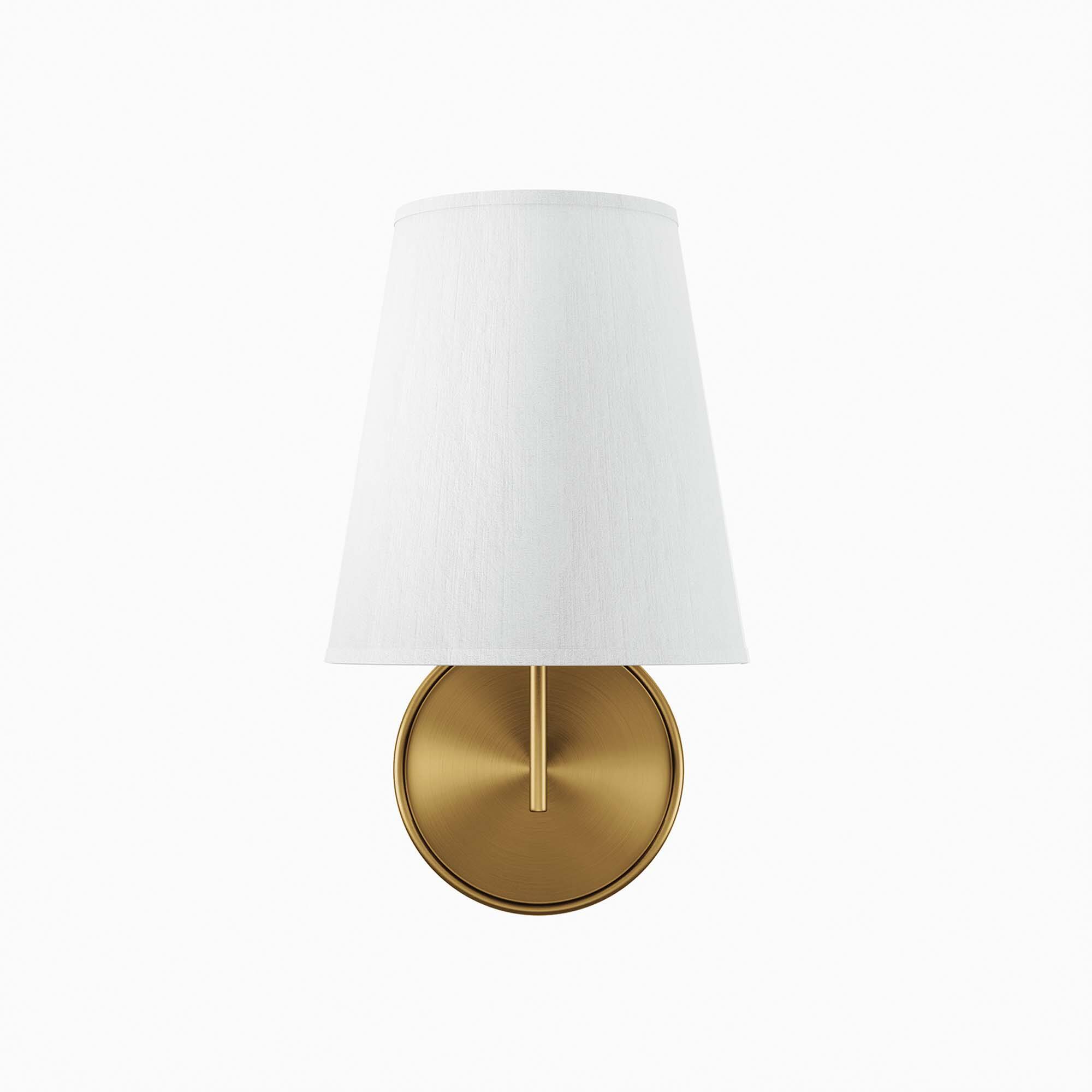 Angle. Modway - Surround Wall Sconce by Modway - White Satin Brass.