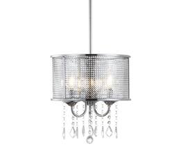 Jonathan Y - Avah 13" Metal/Crystal Adjustable LED Drop Chandelier - Chrome