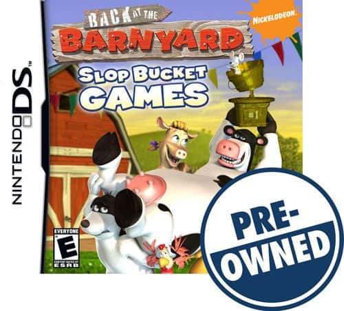 Front Standard. Back at the Barnyard: Slop Bucket Games - PRE-OWNED - Nintendo DS.