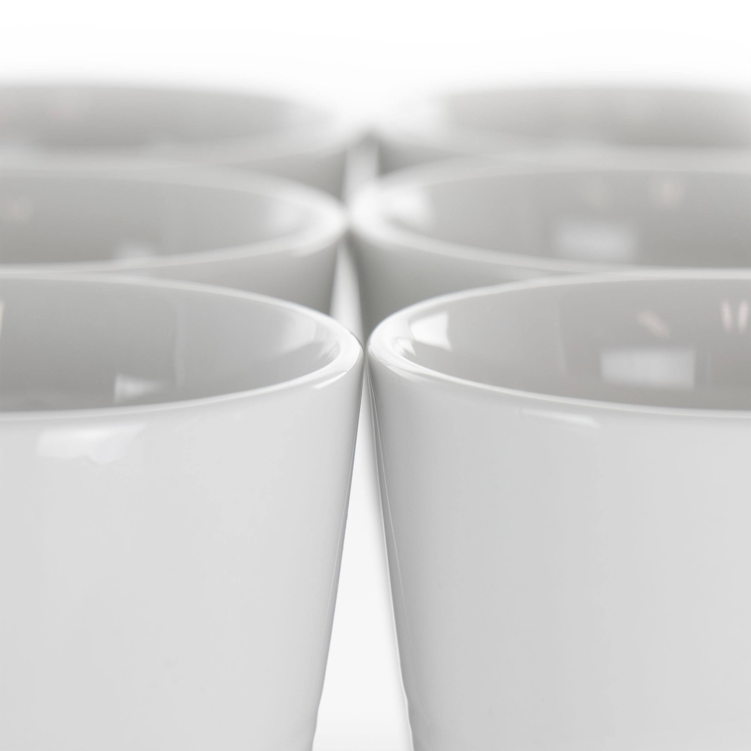 Alt View 3. Elama - Elama Amie 8 Piece 12 Ounce Porcelain Mug Set in White - White.