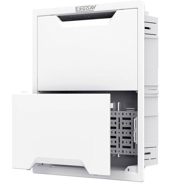 ErgoAV - In Wall AV Accessory Box - White