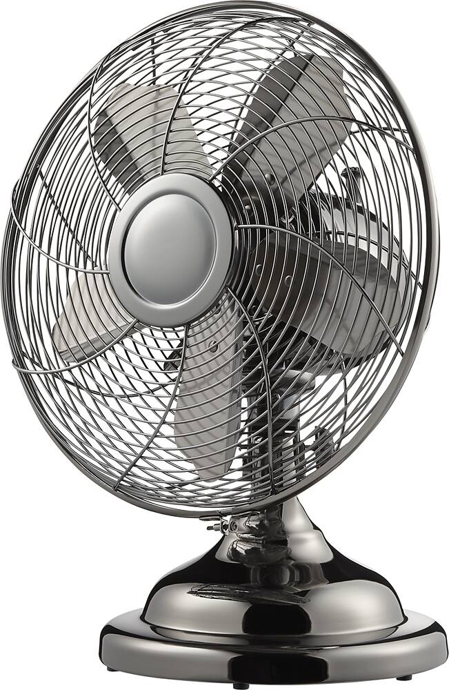 Left. Insignia™ - 12" Retro Table Fan.