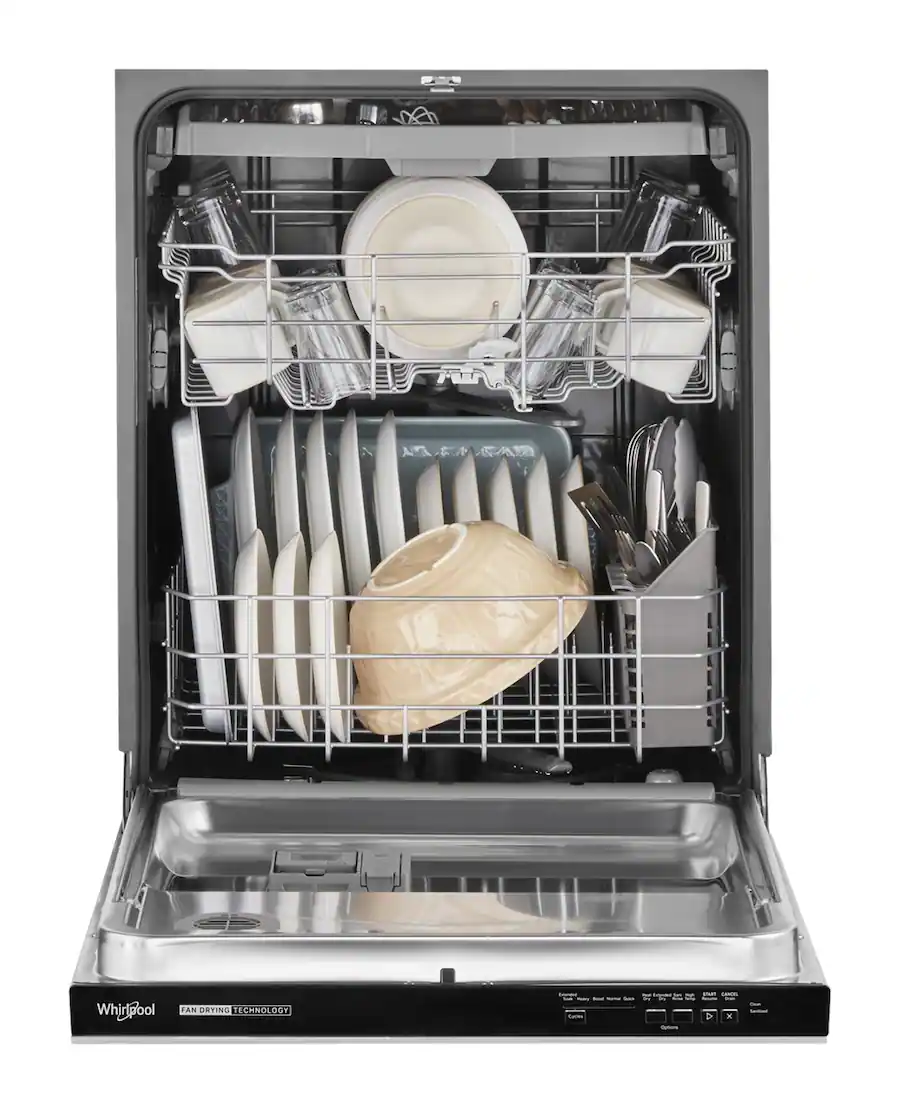 Whirlpool 24 Top Control Built In Dishwasher with 3rd Rack, Fan Dry, 51 ...