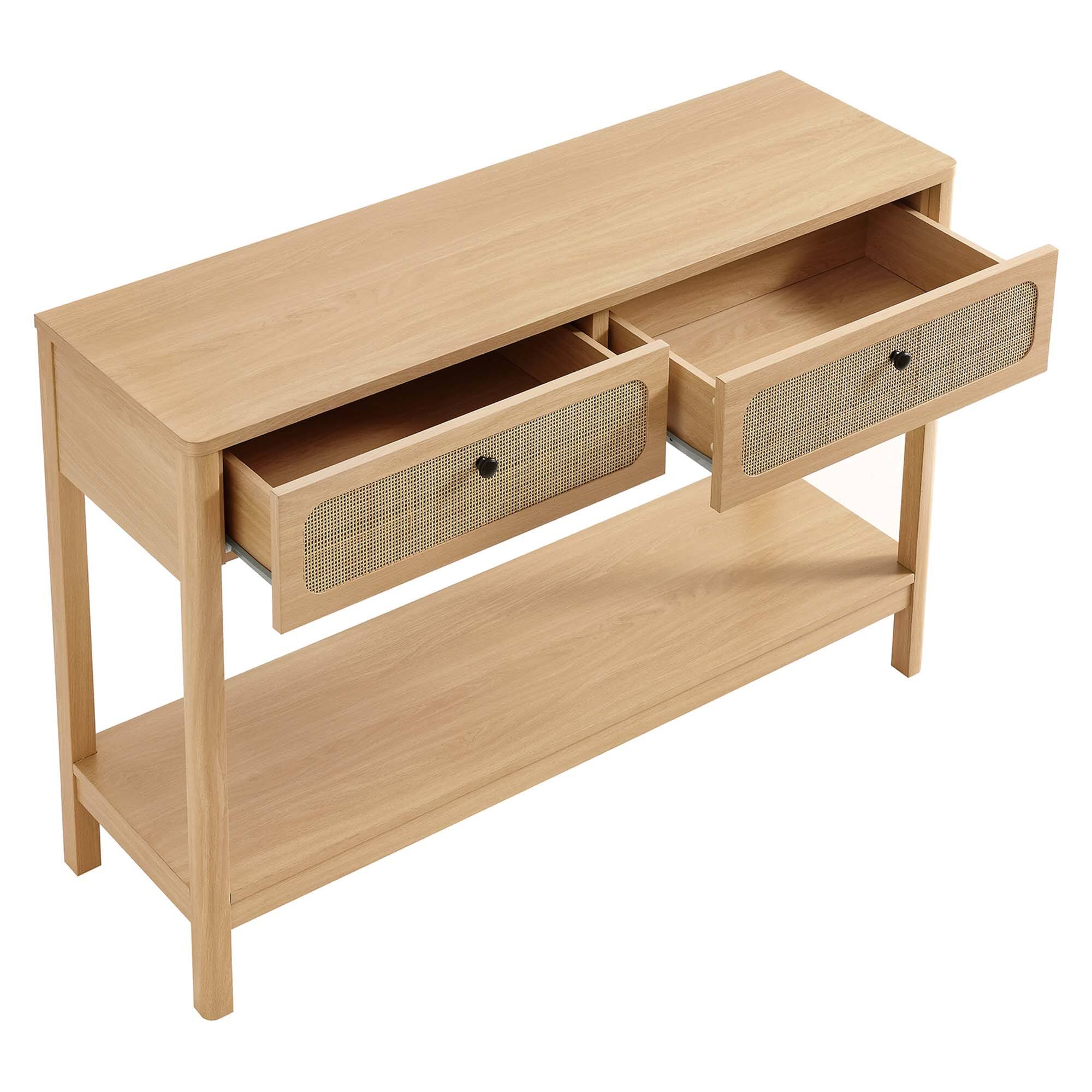 Alt View 5. Modway - Chaucer Wood Entryway Console Table by Modway - Oak.