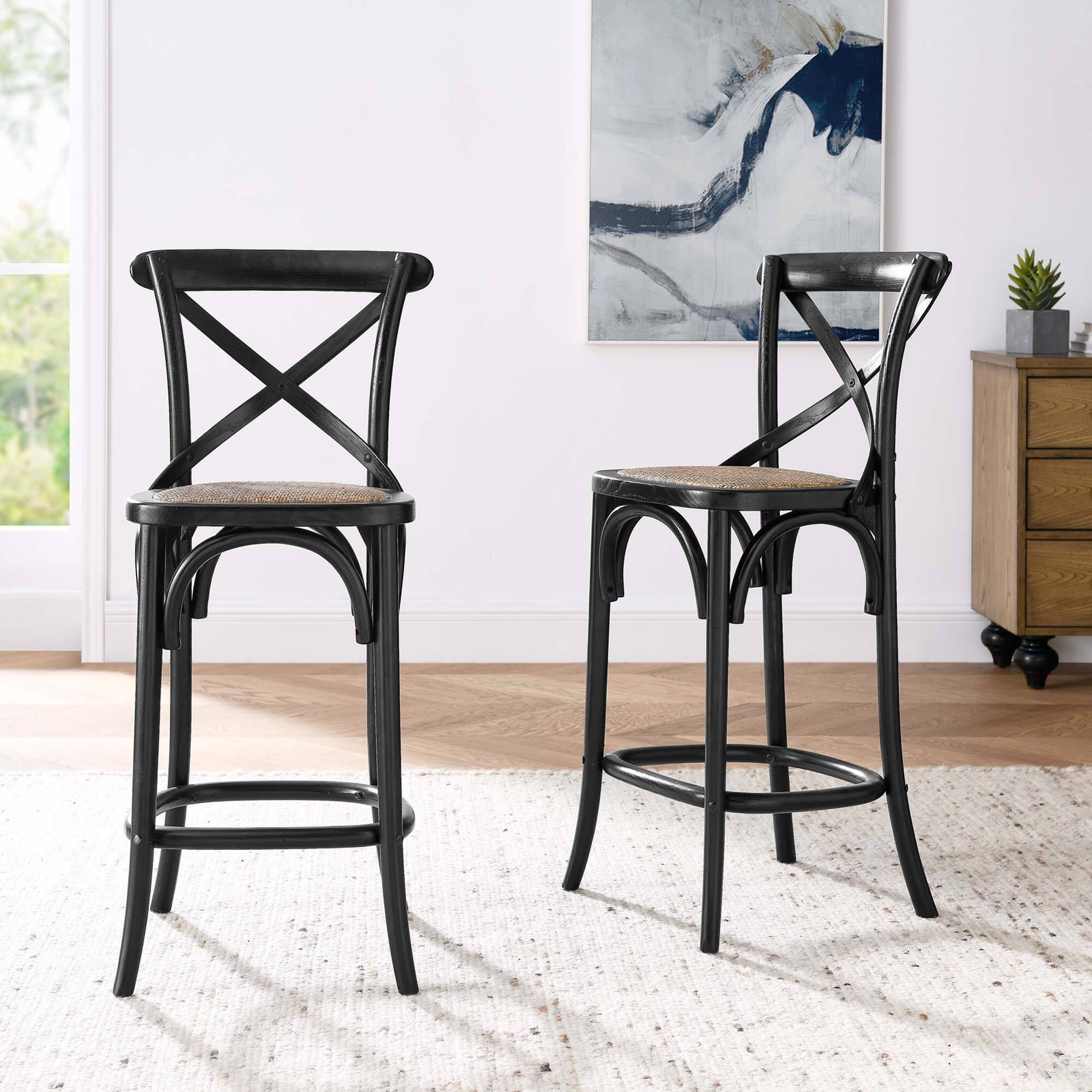 Alt View 6. Modway - Gear Counter Stool by Modway - Black.