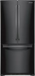Front. Samsung - 19.7 Cu. Ft. French Door Refrigerator - Black.