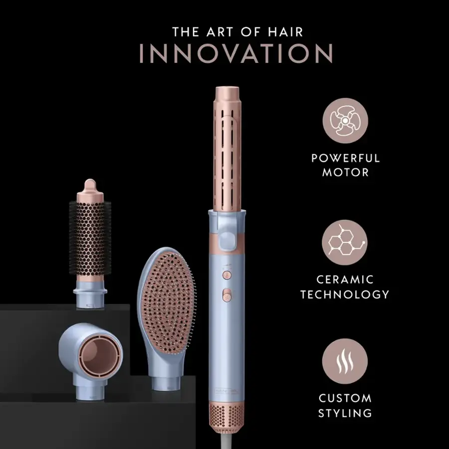 The Art of Hair Innovation: Powerful Motor, Ceramic Technology, InfiniPro by Conair, Custom Styling.