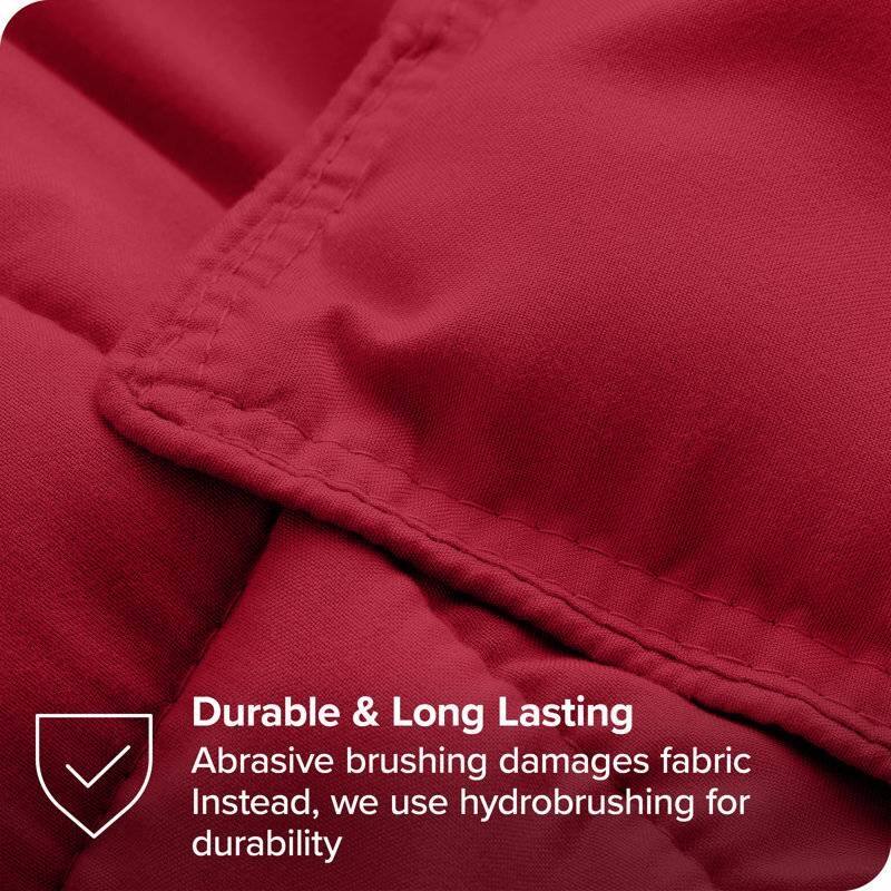 Durable & Long Lasting  
Abrasive brushing damages fabric  
Instead, we use hydrobrushing for durability