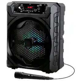 iLive - Bluetooth Tailgate Speaker with FM Radio - Black