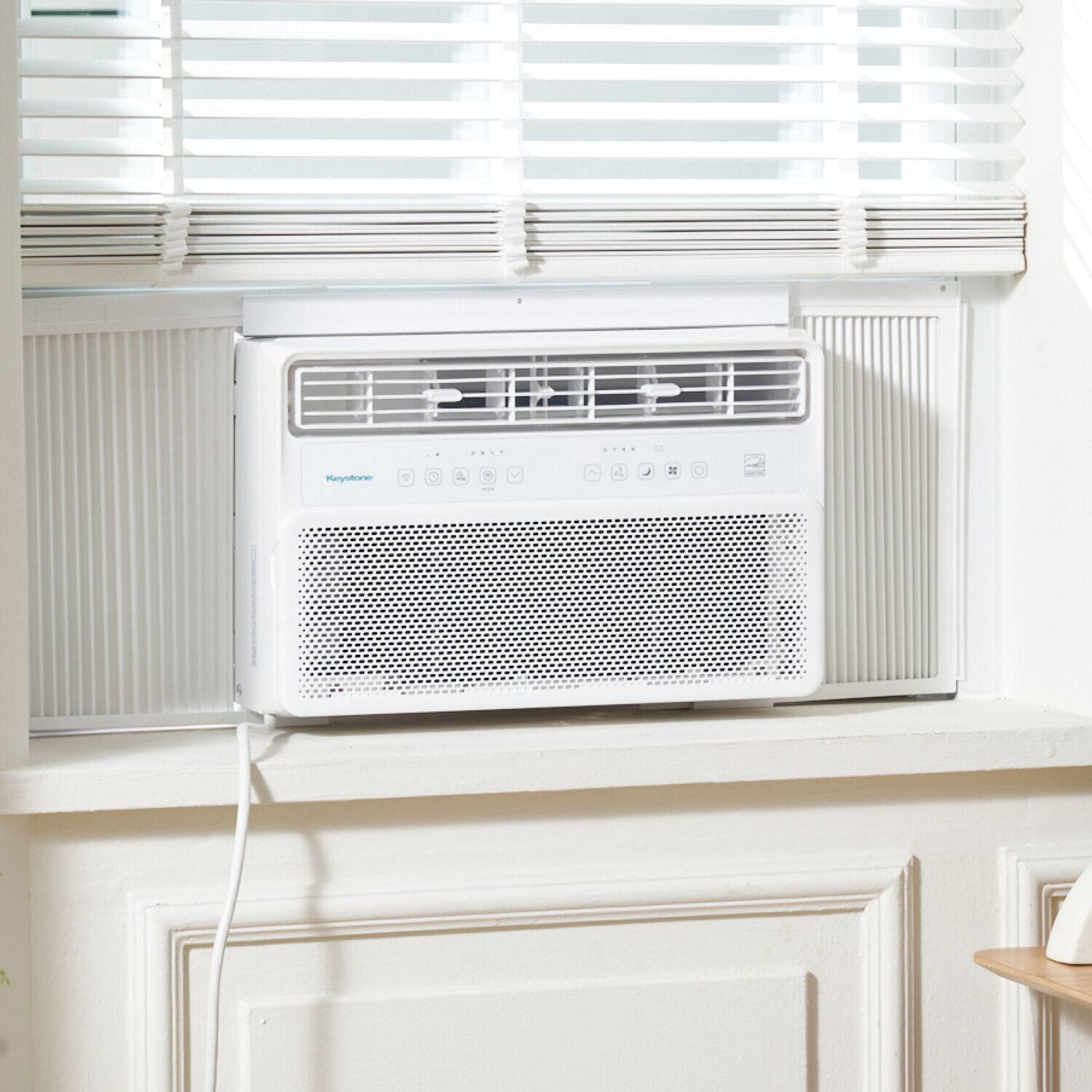 Alt View 15. Keystone - 650 Sq. Ft 14,000 BTU Window Mounted Inverter Air Conditioner - White.