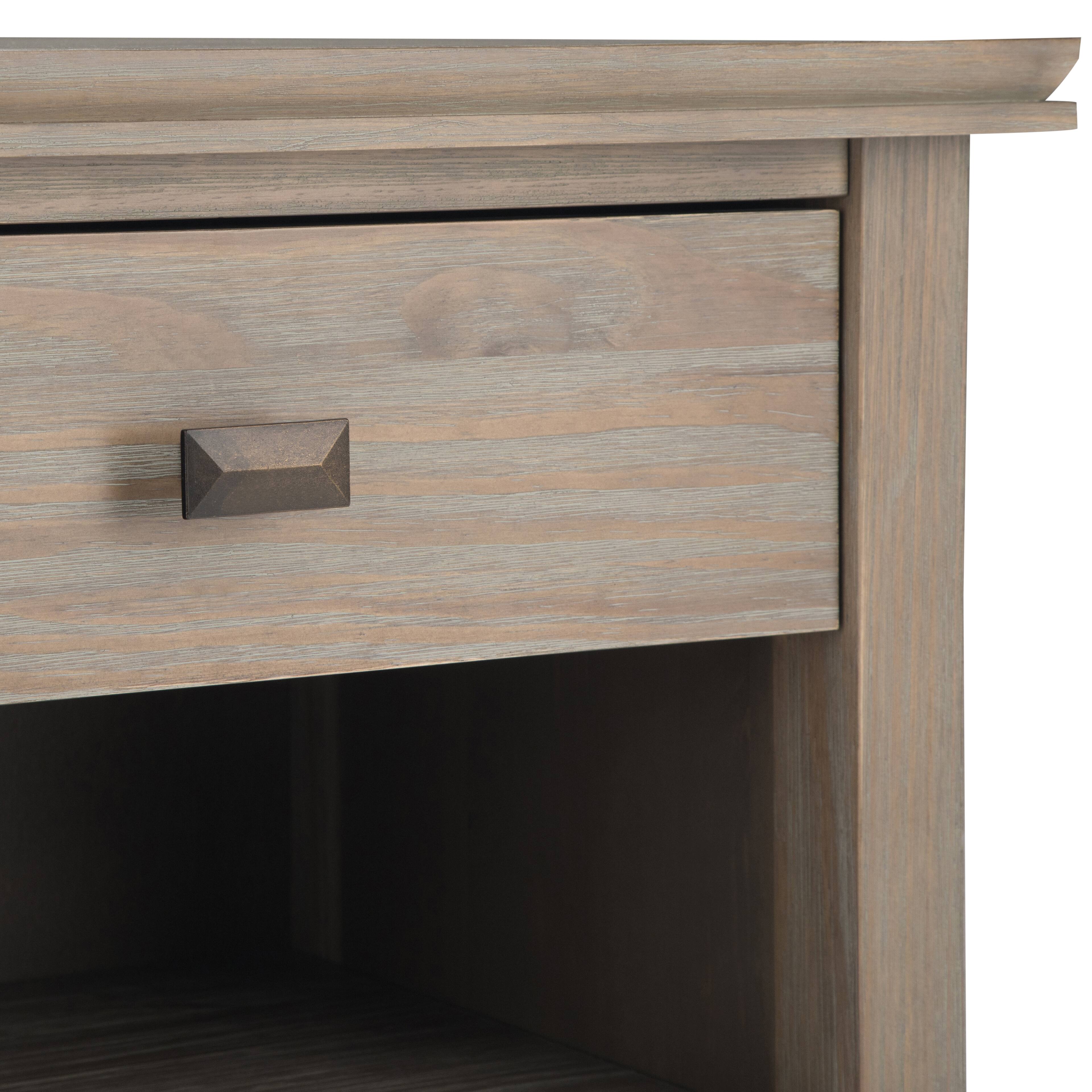 Alt View 14. Simpli Home - Artisan Bedside Table - Distressed Grey.
