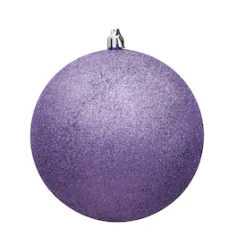 Vickerman - 6" Glitter Ball Drilled 4 per Bag - Lavender