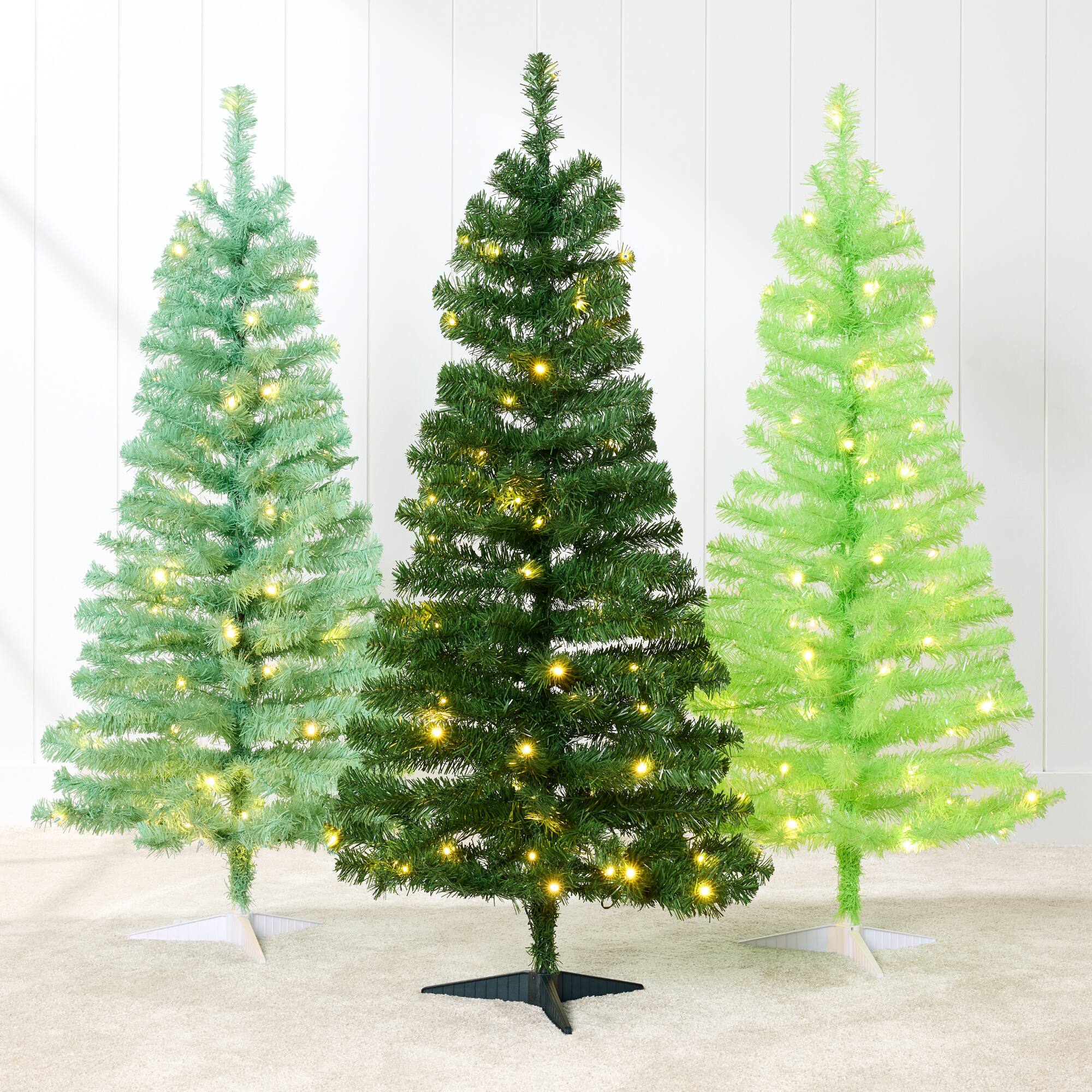Alt View 7. Best Choice Products - Best Choice Products 4ft Pre-lit Colored Christmas Tree, Artificial Tree Holiday Decor w/ LED Lights -Sage Green - Sage Green.