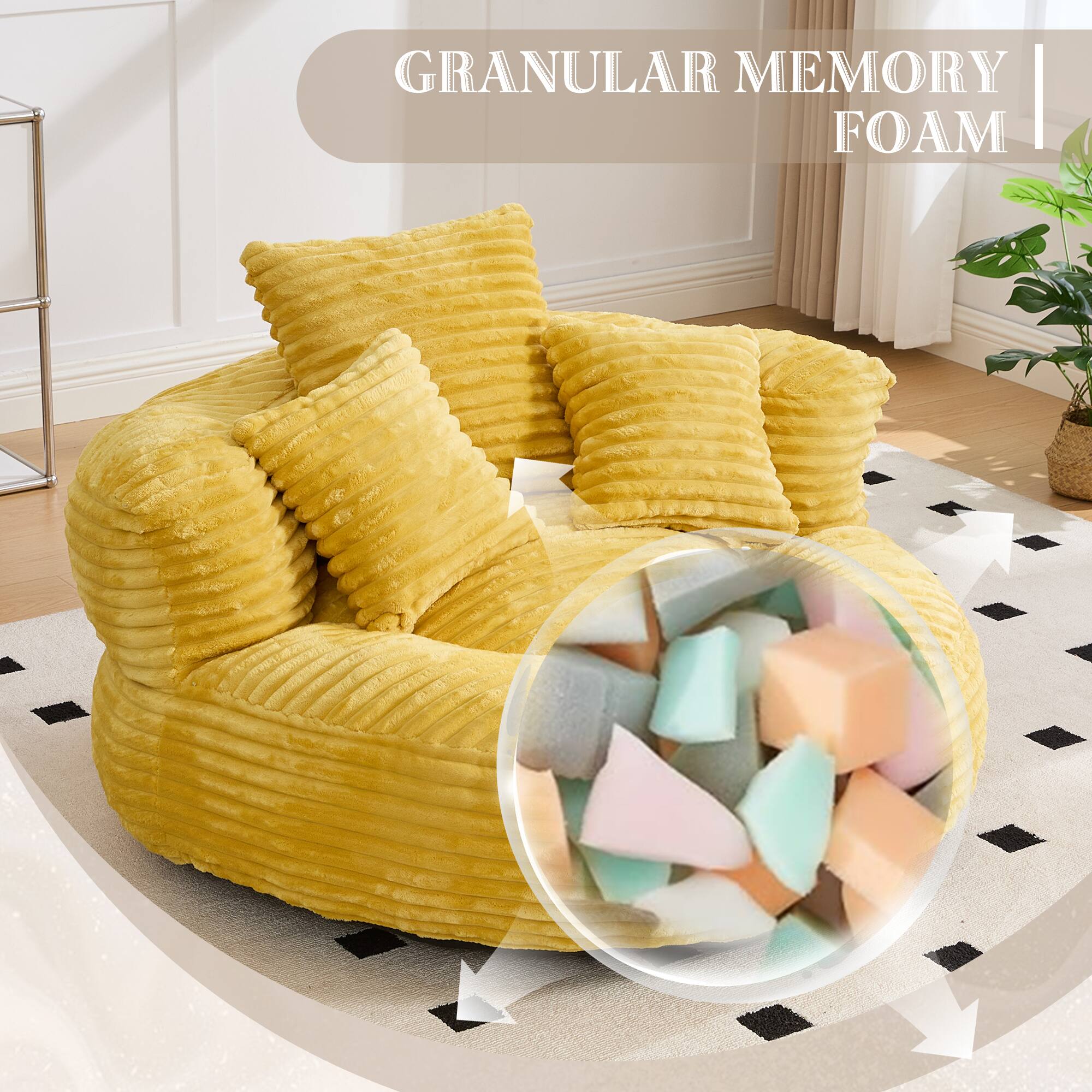 GRANULAR MEMORY FOAM