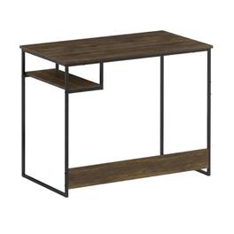 BisonOffice - Wooden Study Desk In Columbia Walnut Finish For Home Office Use - Brown