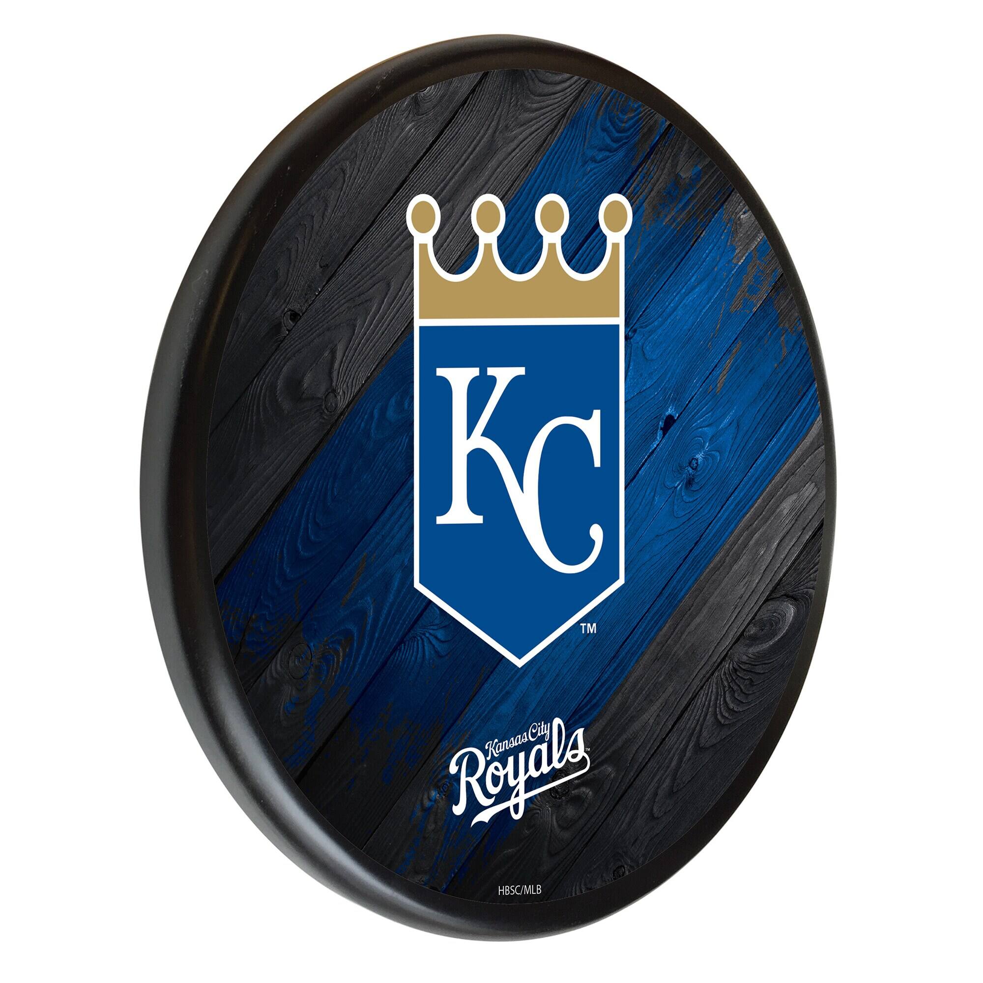 Black Kansas City Royals 13" Team Wood Sign