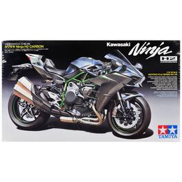 Model Kit Kawasaki Ninja H2 Carbon Motorcycle 1/12 Scale Model by Tamiya