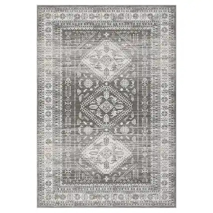 Front. Acekool - Washable Area Rug - Brown.