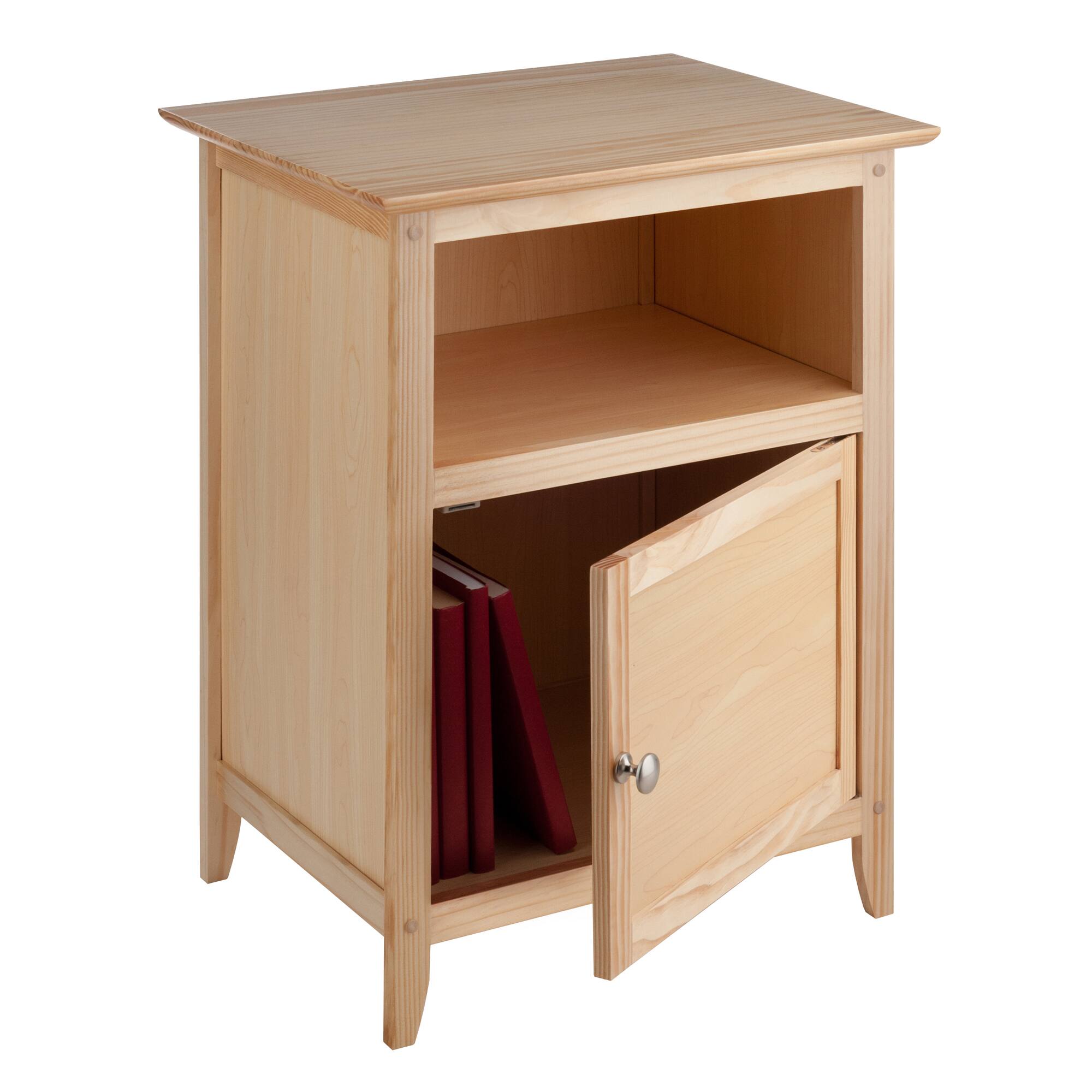 Left. Winsome Wood - Henry Accent Table, Nightstand - Natural.