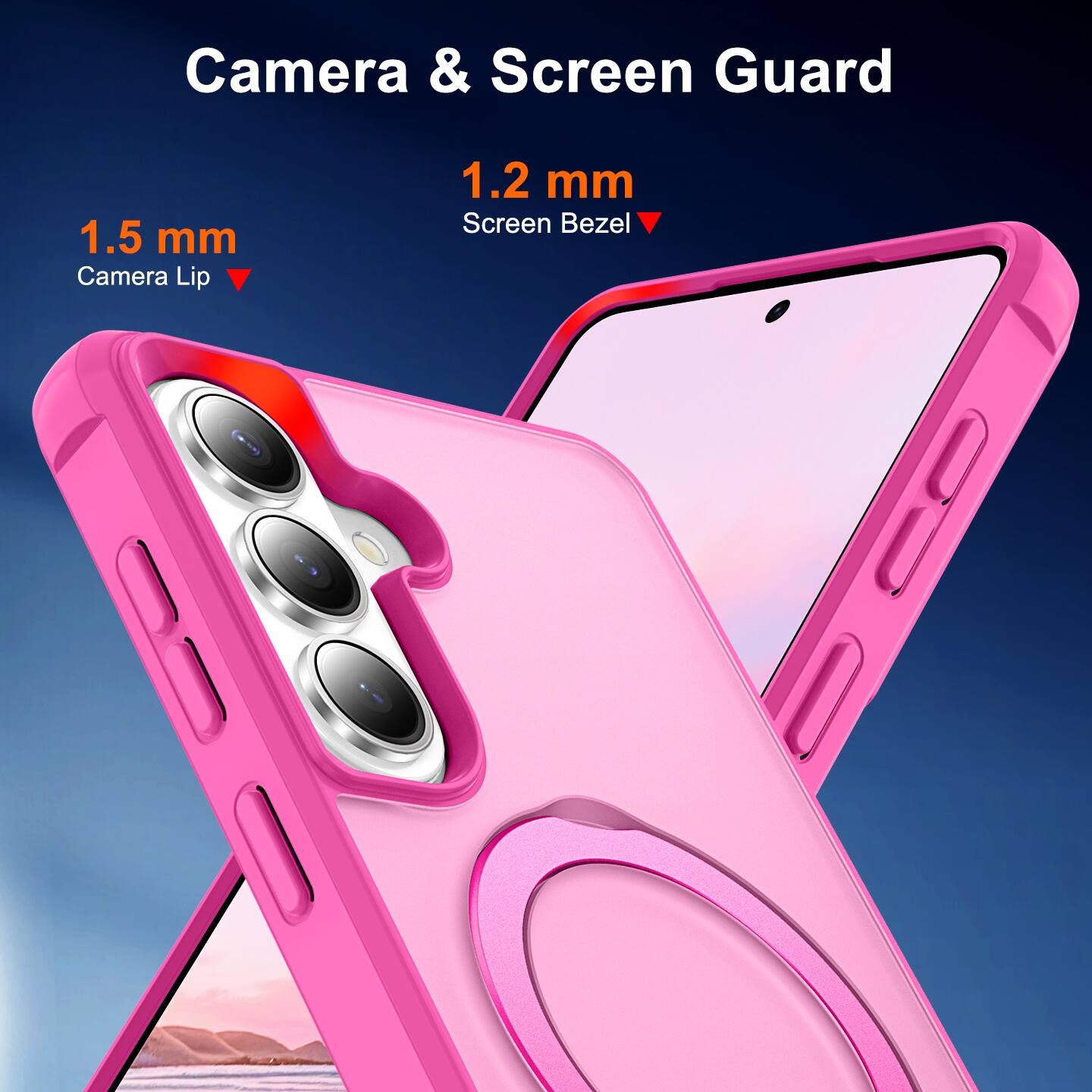 Camera & Screen Guard

1.5 mm Camera Lip

1.2 mm Screen Bezel