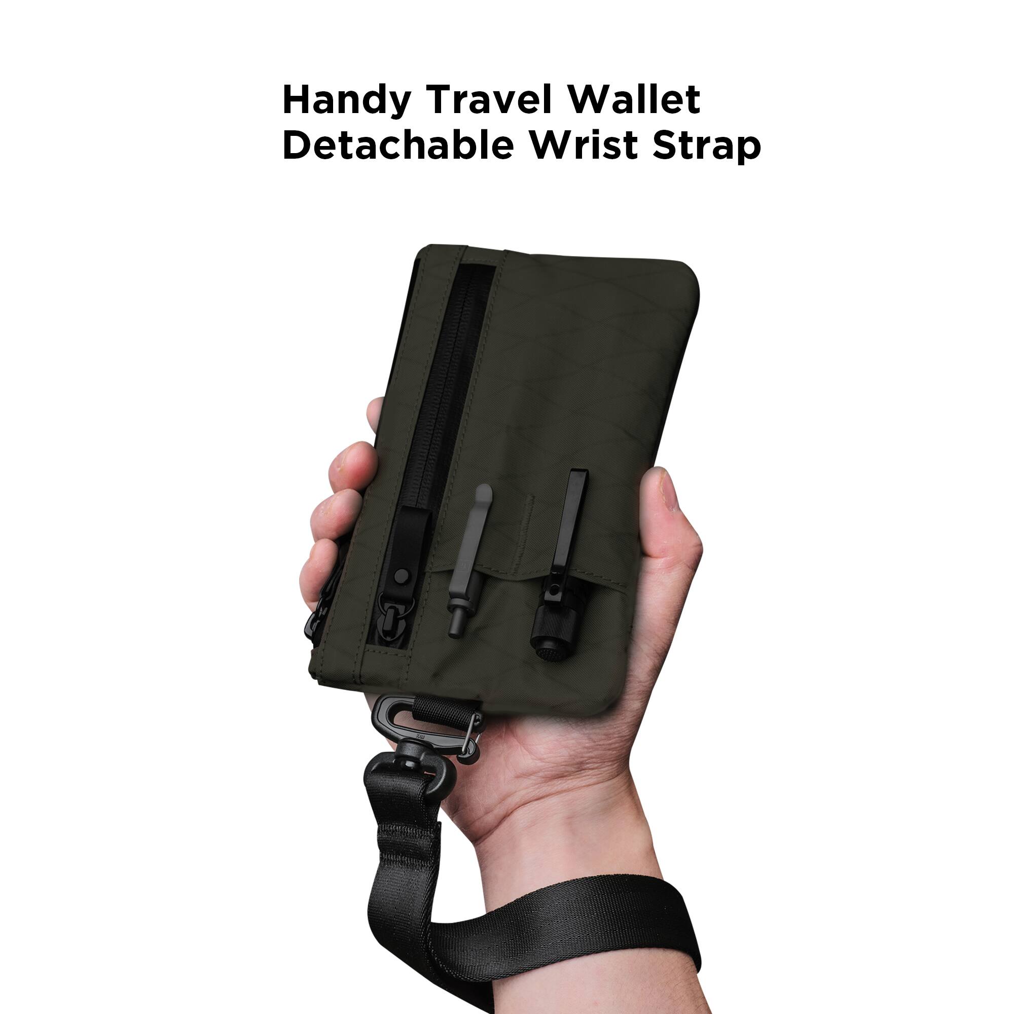 Handy Travel Wallet  
Detachable Wrist Strap