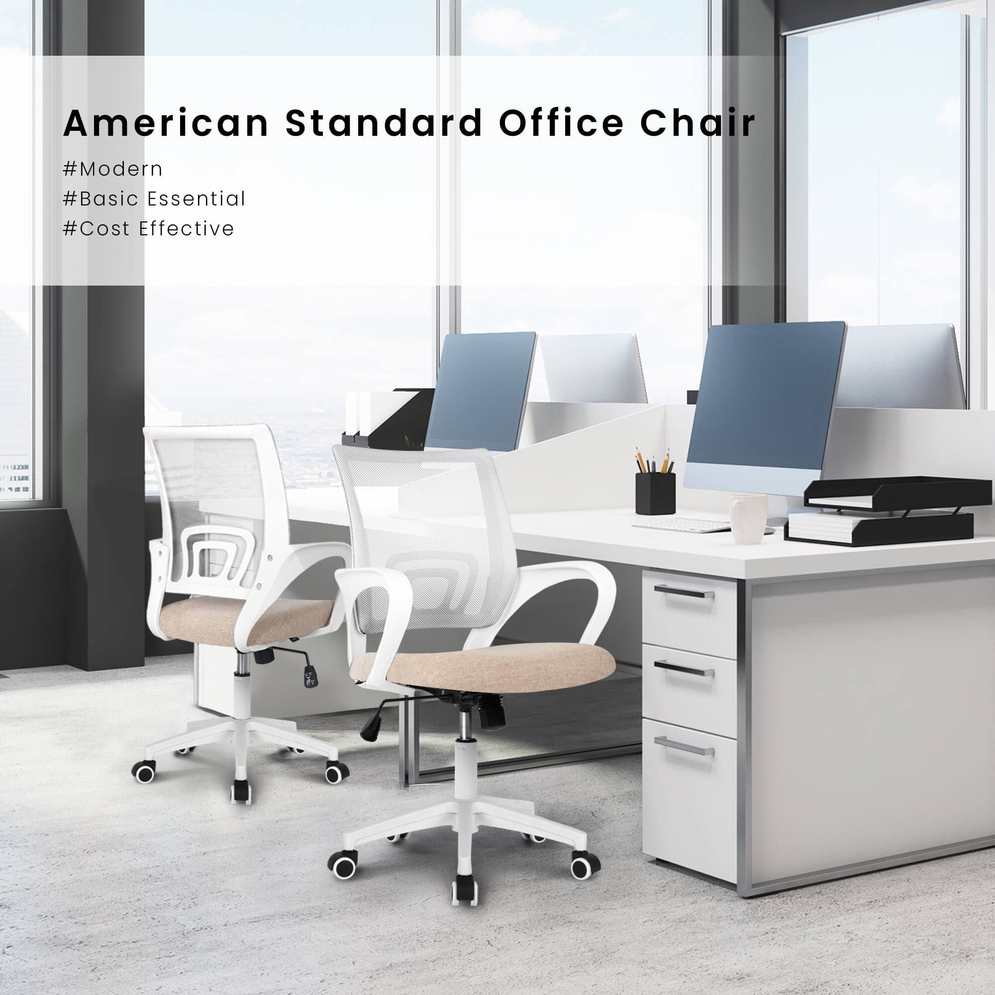 American Standard Office Chair  
#Modern  
#Basic Essential  
#Cost Effective