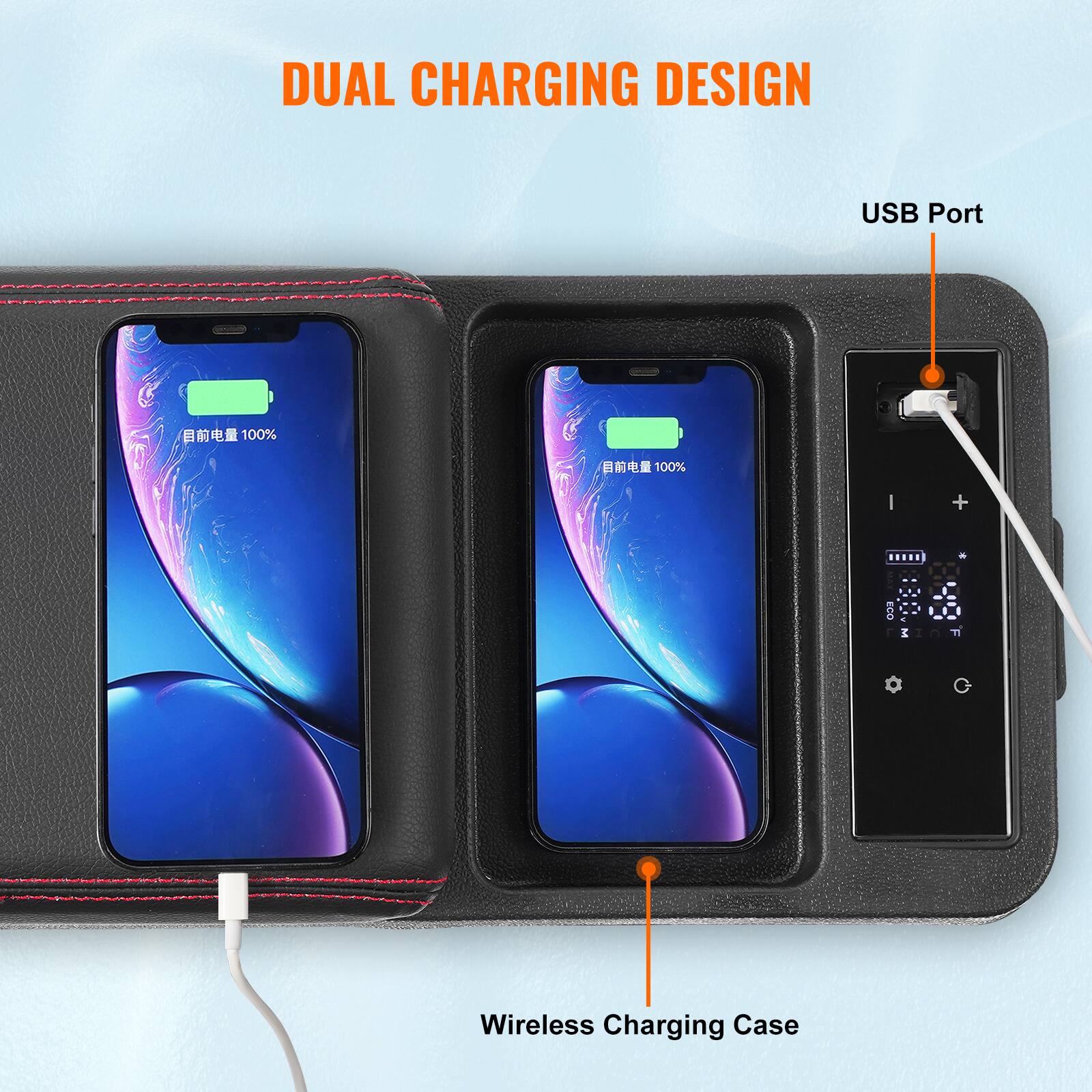 DUAL CHARGING DESIGN, USB Port, Wireless Charging Case, 100%, 100%