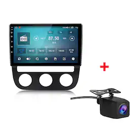 Junsun - For VW Jetta 5 2005-2010 Automatic carplay 4+64GB Android 15 Backup Camera Car Stereo Radio GPS Navi RDS WIFI SWC BT FM - Black