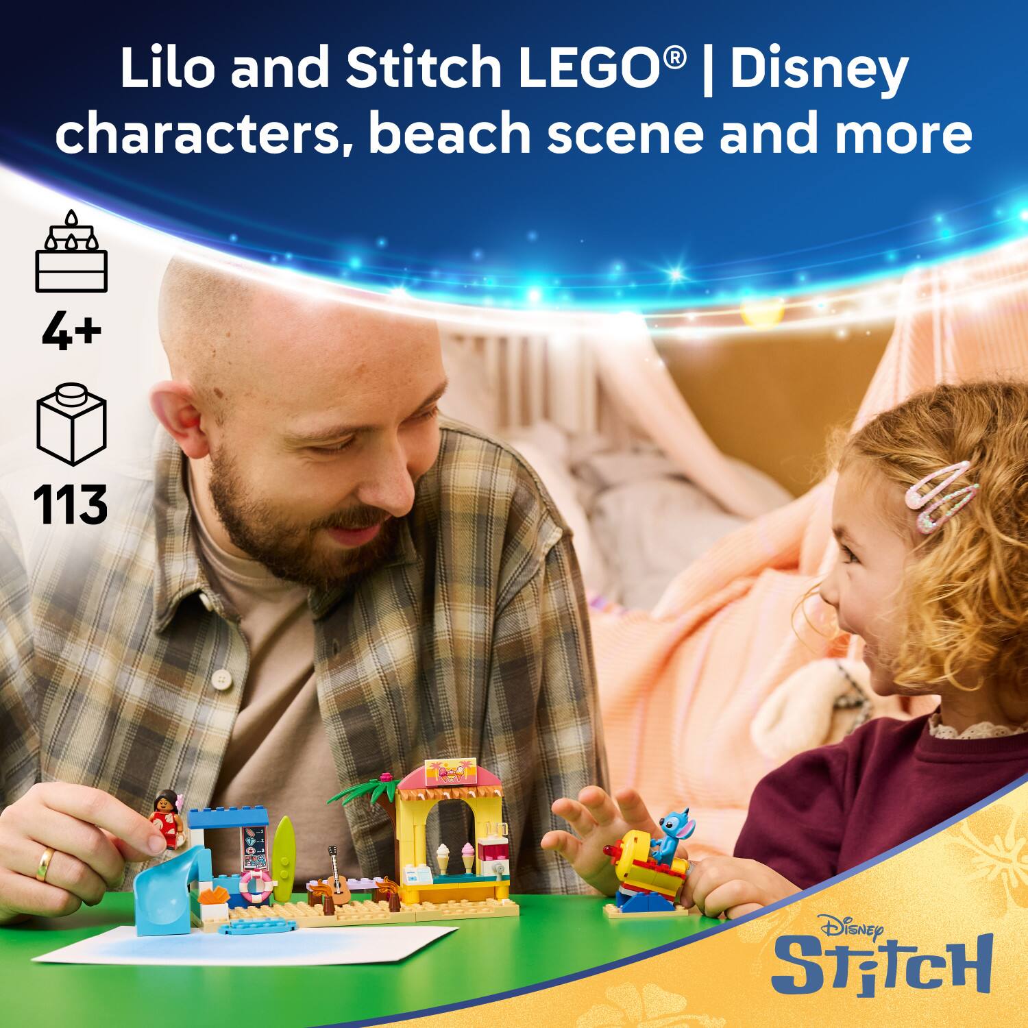 Lilo and Stitch LEGO | Disney characters, beach scene and more  
4+  
113  
Disney STITCH
