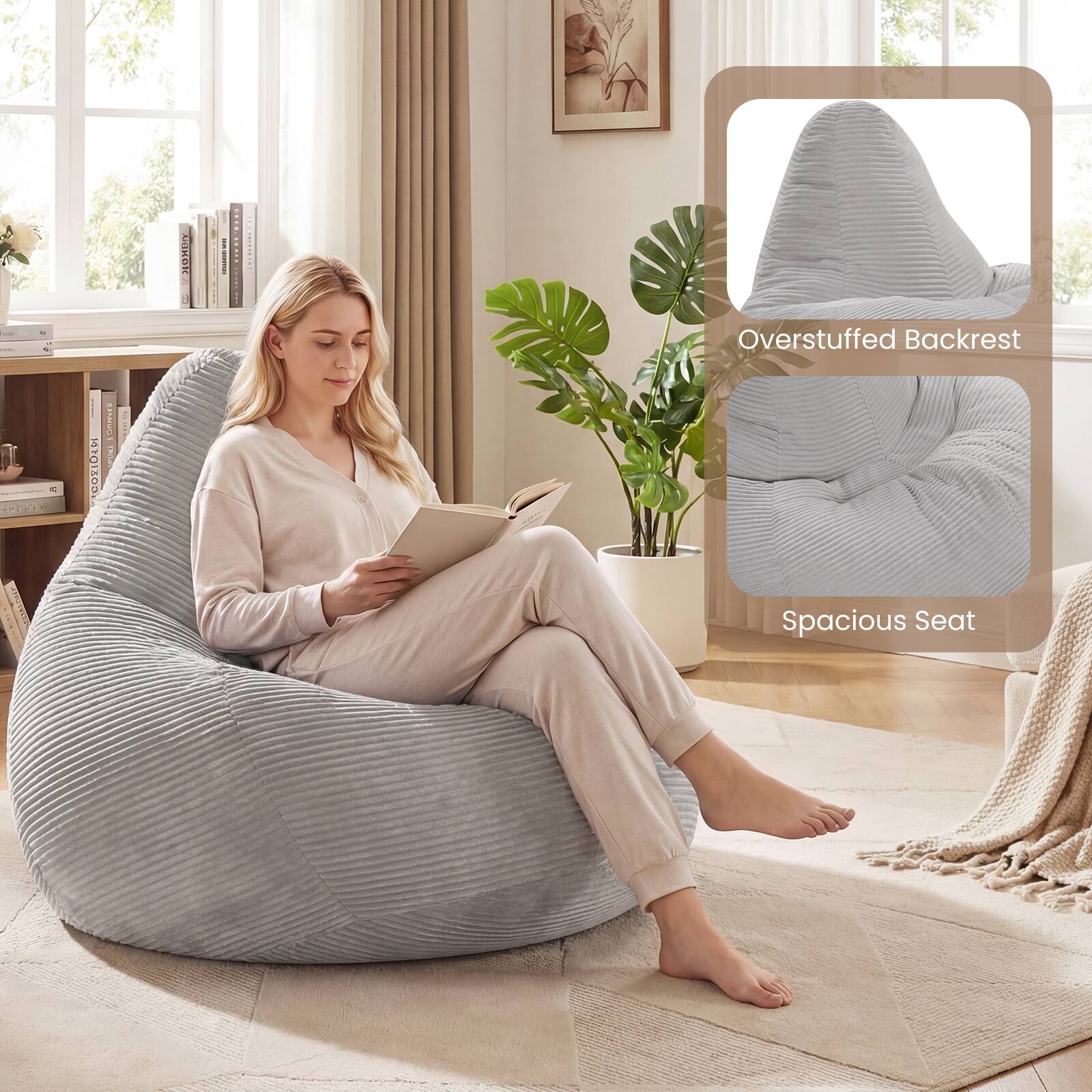 LIGL S | Overstuffed Backrest | Spacious Seat