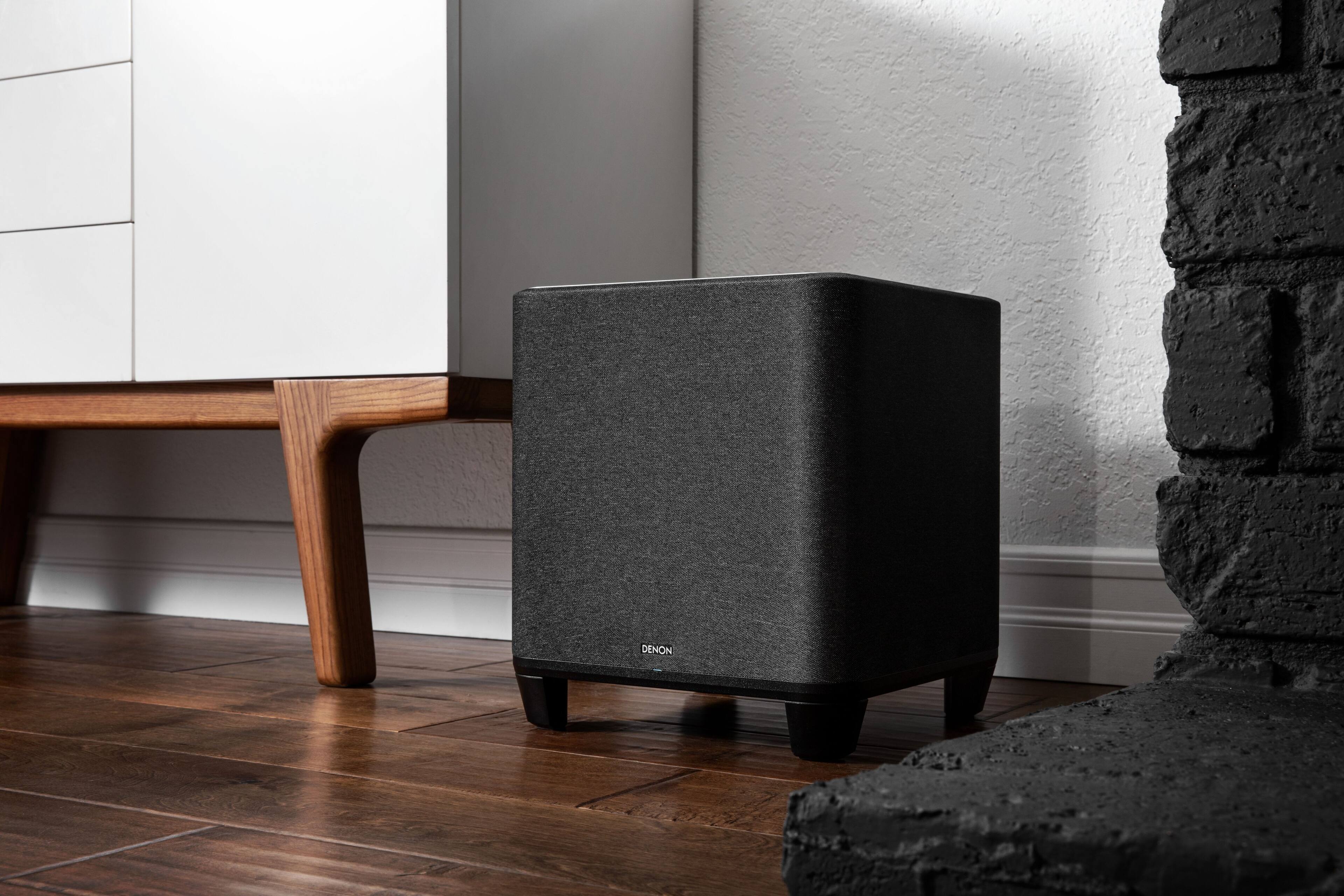 Alt View 13. Denon - Home Wireless Subwoofer with Built-in HEOS - Black.
