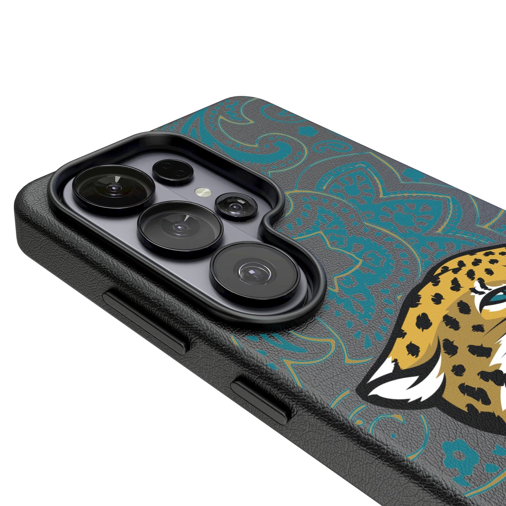 Alt View 2. Keyscaper - Paisley Galaxy Magnetic Bump Case - S25 Plus - Black.