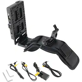 CAMVATE - Shoulder Mount with V-Lock Power Splitter and 15mm Dual-Rod Clamp