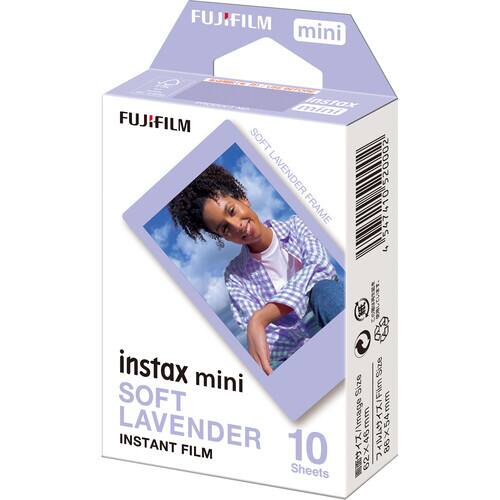 FUJIFILM mini FUJIFILM InSTAX mini SOFT LAVENDER FRAME 520002 410 4 instax mini SOFT LAVENDER INSTANT 10 FILM Sheets Et M Size Size /lmage 62x46mm /Film J 88x54mm