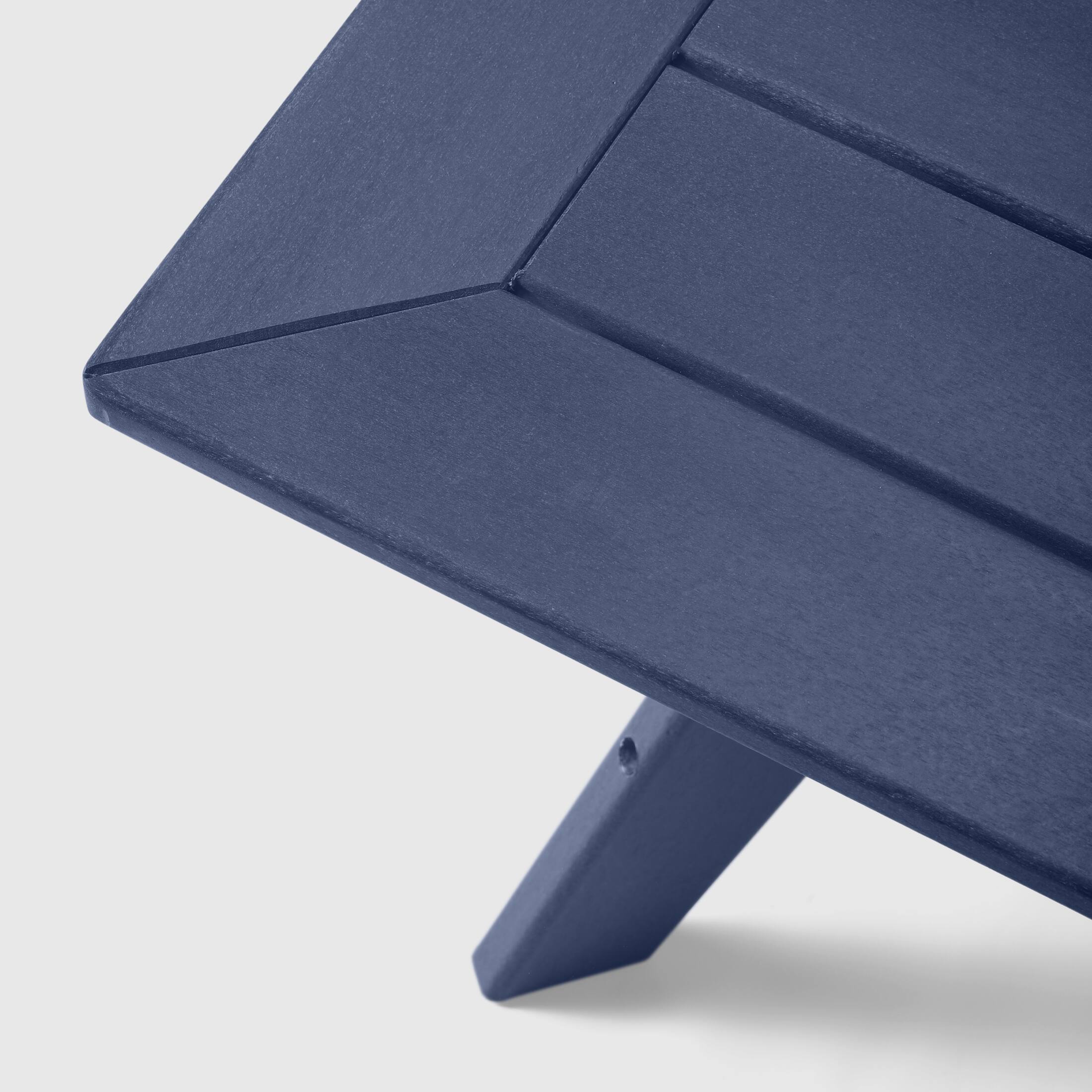 Alt View 1. WestinTrends - WestinTrends Avalon Modern Low Outdoor Patio Square HDPE Coffee Table - Navy Blue.