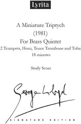 PopMarket - Lloyd: A Miniature Triptych for Brass Quintet - Multicolor
